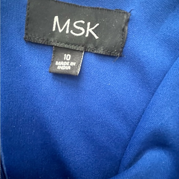 Long evening dress. Royal blue - Picture 3 of 11